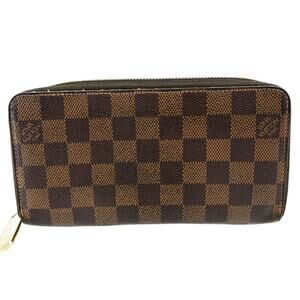AUTHENTIC LOUIS VUITTON ZIPPY WALLET DAMIER LV CA0142